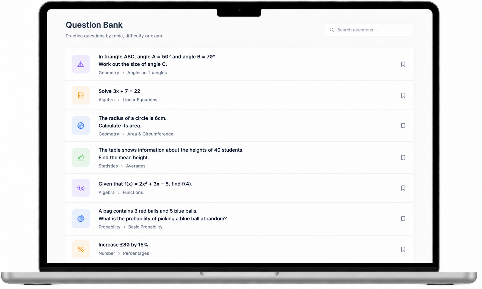 Question Bank & Video Tutorials
